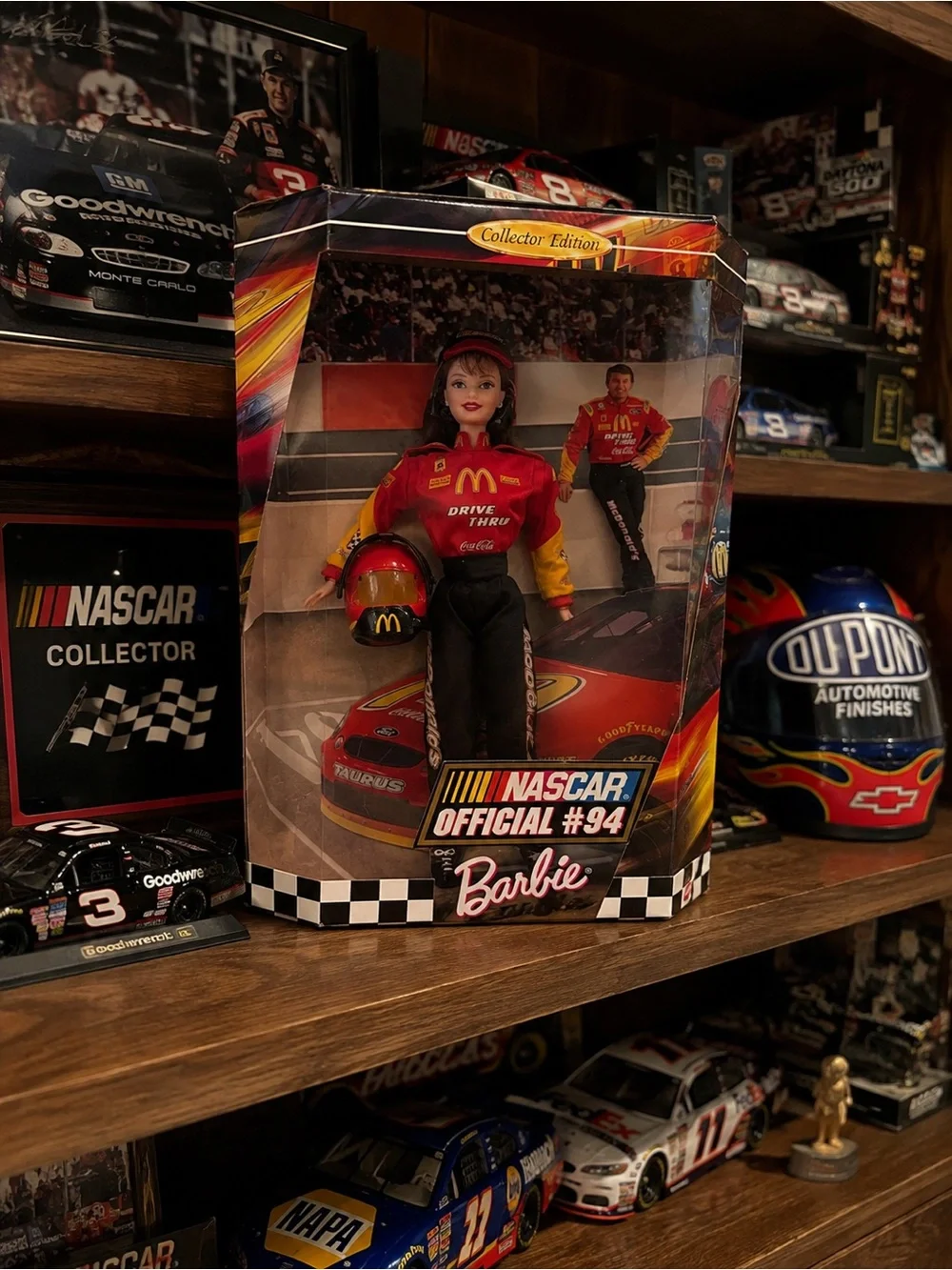 Barbie NASCAR #94 McDonald's Red and Black Racing Doll